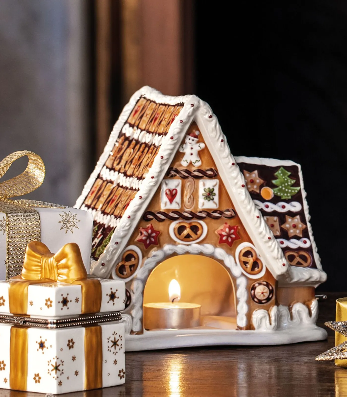 Villeroy & Boch Peperkoekhuisje met speeldoos Christmas Toys
