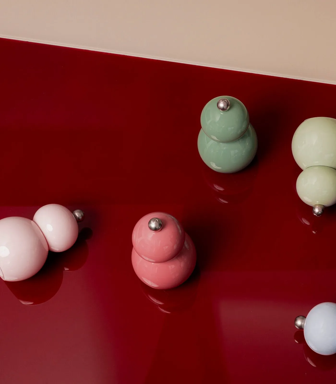 ONA Peper/zoutmolen H12cm groen Betty - set/2