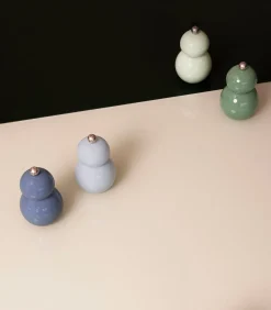 ONA Peper/zoutmolen H12cm groen Betty - set/2