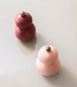Hot Peper/zoutmolen H12cm roze Betty - set/2 Keukenaccessoires