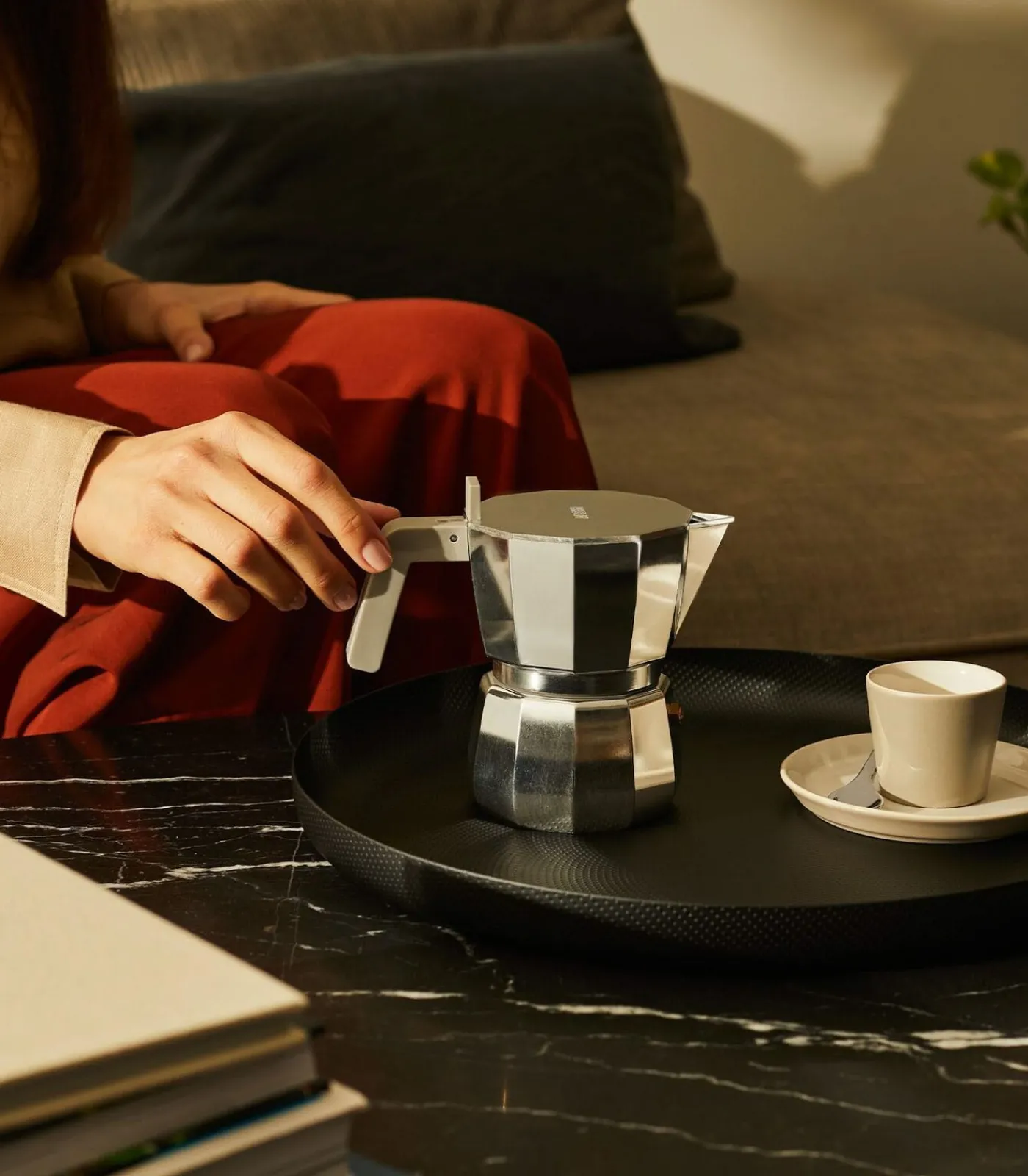 ALESSI Percolator Moka - DC06/6 - 6 kops - door David Chipperfield