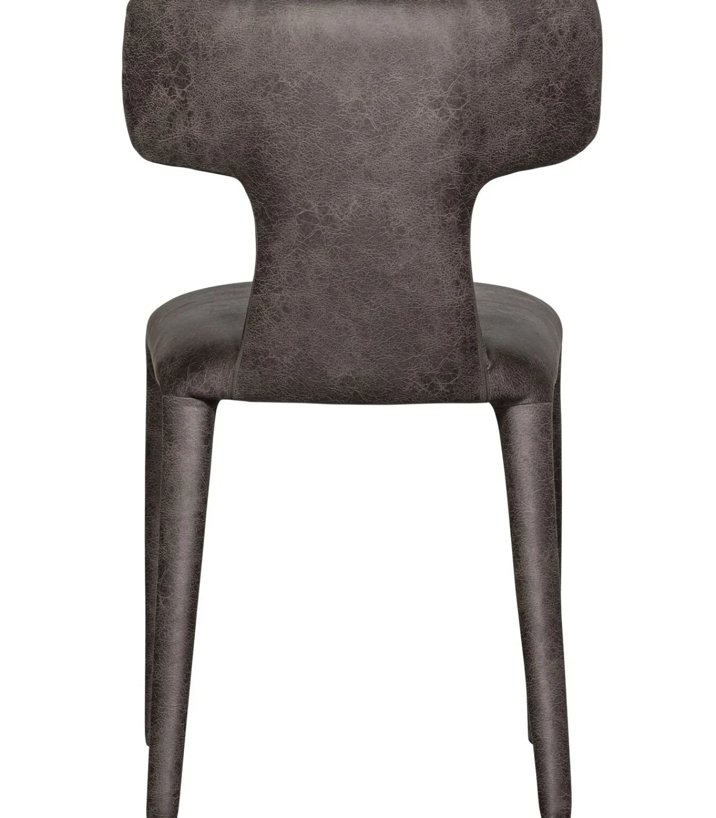 New Permit Eetkamerstoelen - Leerlook - Zwart/Grijs - Set van 6 Stoelen