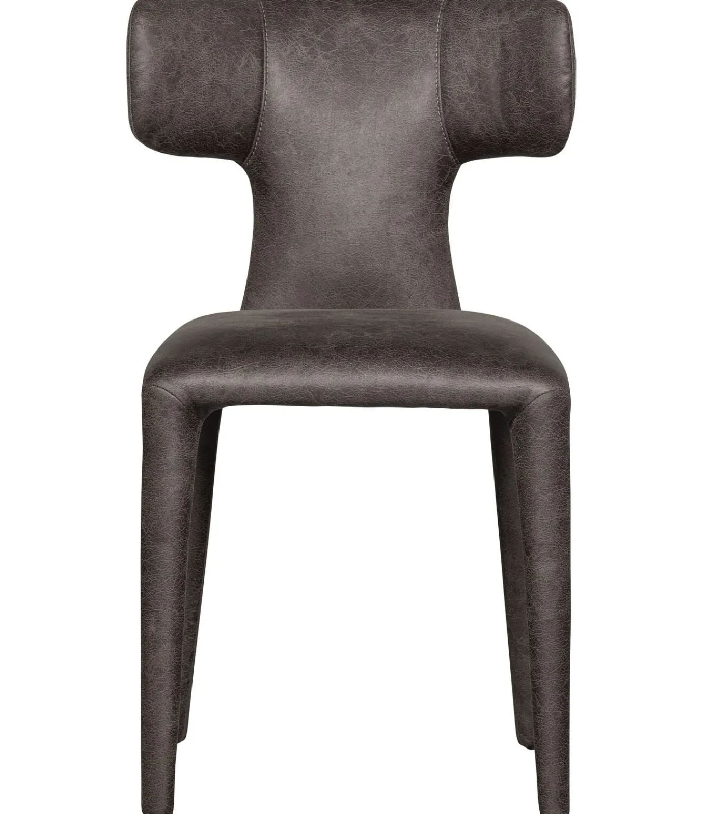 New Permit Eetkamerstoelen - Leerlook - Zwart/Grijs - Set van 6 Stoelen