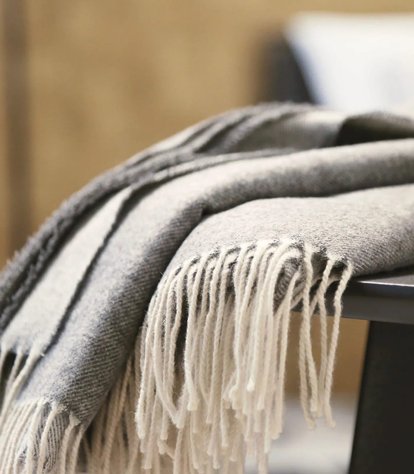 Hot PEROU gris - Plaid Baby Alpaca Bedspreien