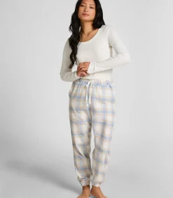 DAMES Hunkemöller Petite Pyjamabroek Twill Check