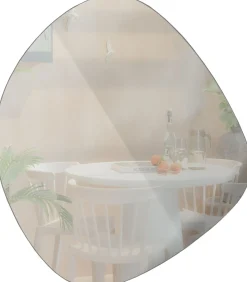 Clearance Philou Spiegel - Glas/Metaal - Zwart - 60x59x0,5 Spiegels