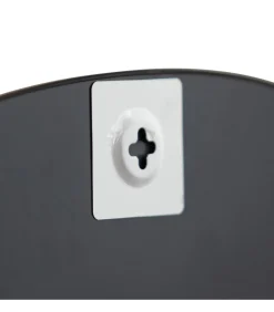 WOOOD Exclusive Philou Spiegel - Glas/Metaal - Zwart - 60x55x0,5