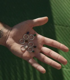 Heren Earcandy PIERCING CREOOL BAROQUE LAPISLAZULI