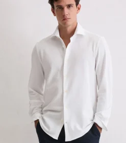 Online Piqué shirt gevormd Heren Hemden