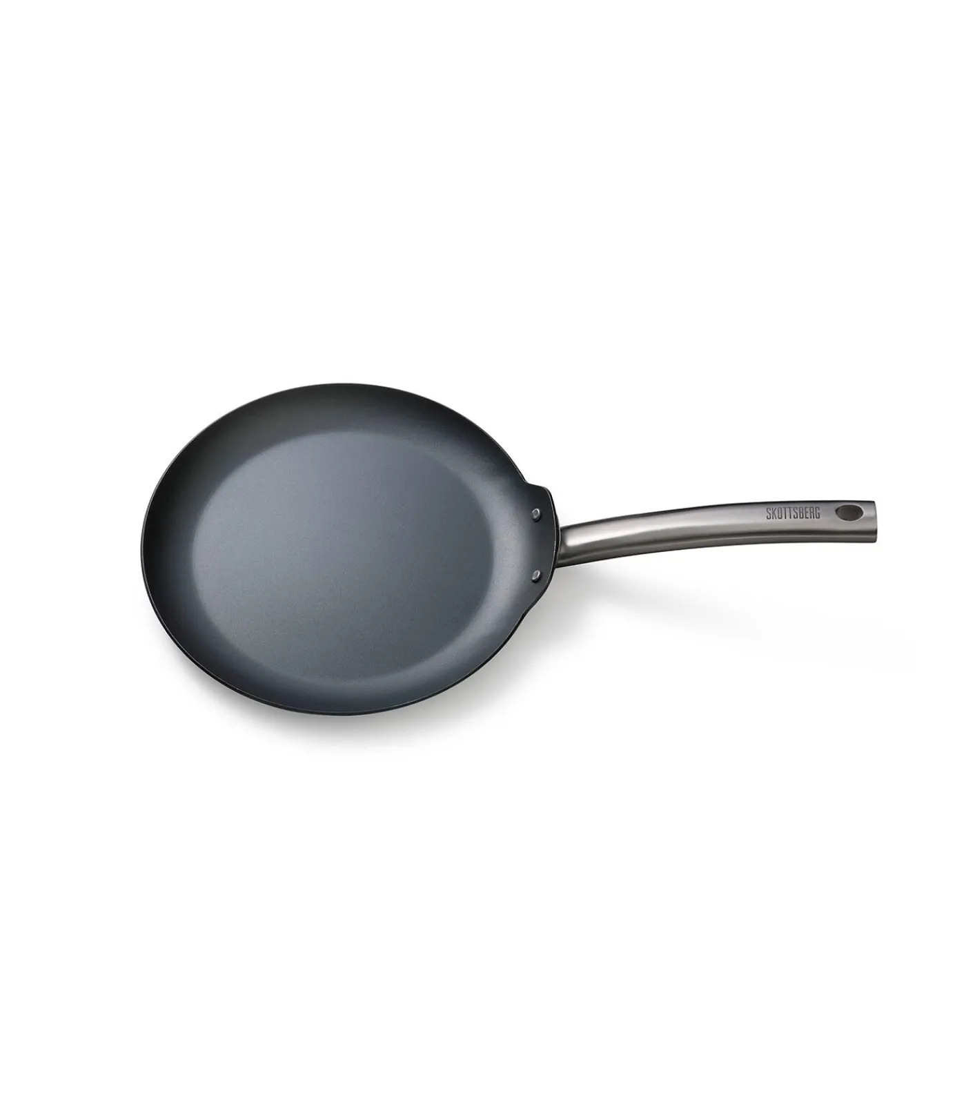 SKOTTSBERG Plaatstalen Pannenkoekenpan | Ø 28 cm | Vooraf ingebrand | Natuurlijke antiaanbaklaag | Voor alle warmtebronnen