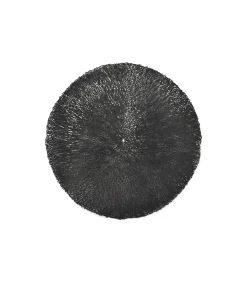 Placemat 38cm zwart Vene - (x4) Keukenaccessoires