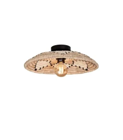 Clearance Plafonniere Andros - Naturel/Wit - Ø45cm Hanglampen
