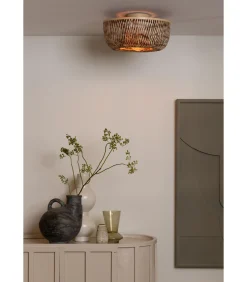 Best Plafonniere Barbados - Naturel - Ø35cm Hanglampen