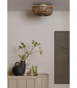 Best Plafonniere Barbados - Naturel - Ø35cm Hanglampen