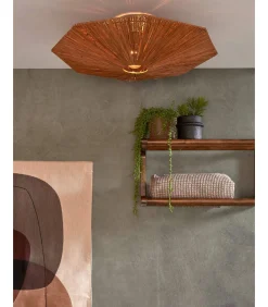 New Plafonniere Panama - Bruin - 65x65x7cm Hanglampen