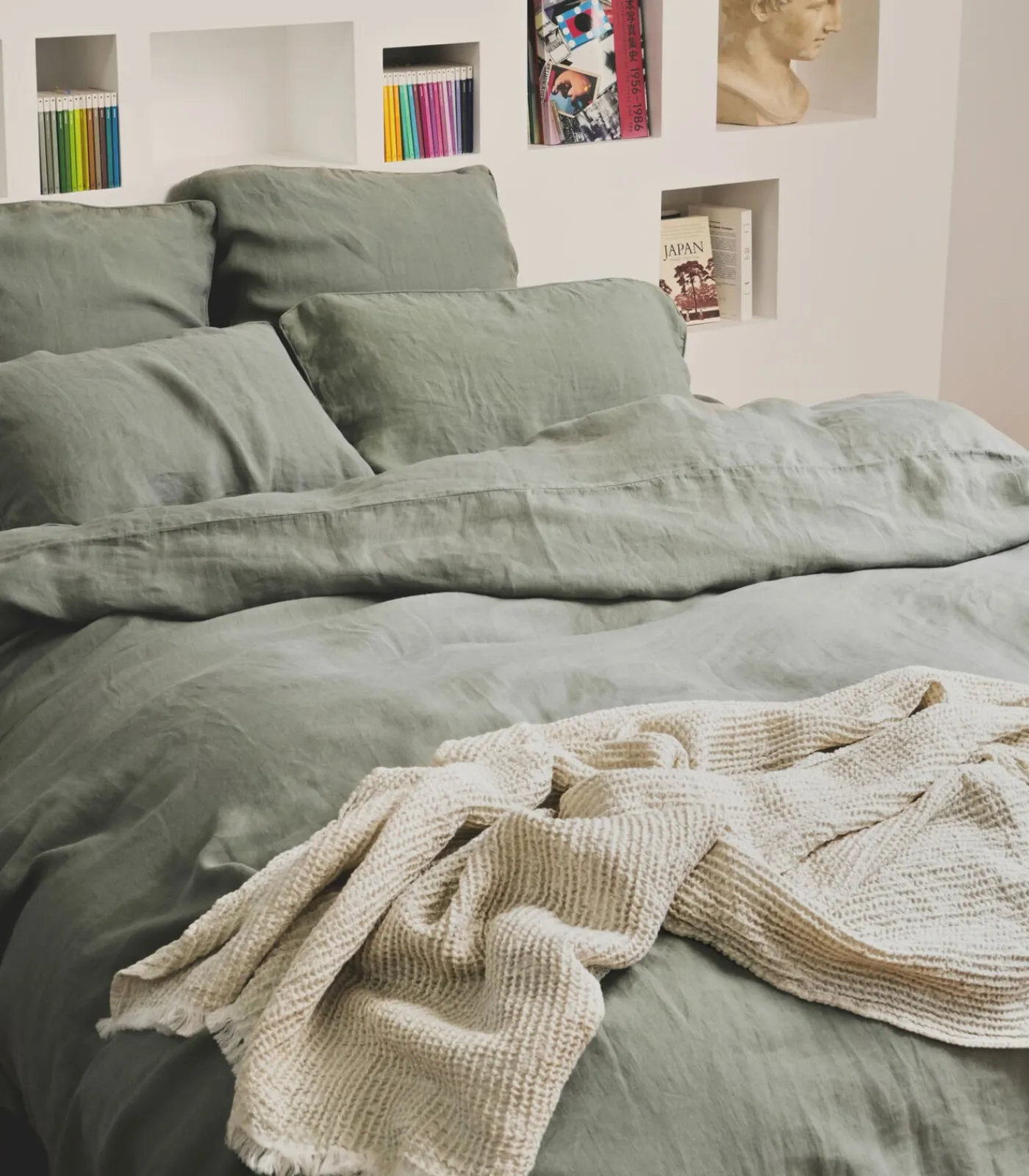 Clearance Plaid van katoen en linnen, HONEYCOMB DECO Bedspreien