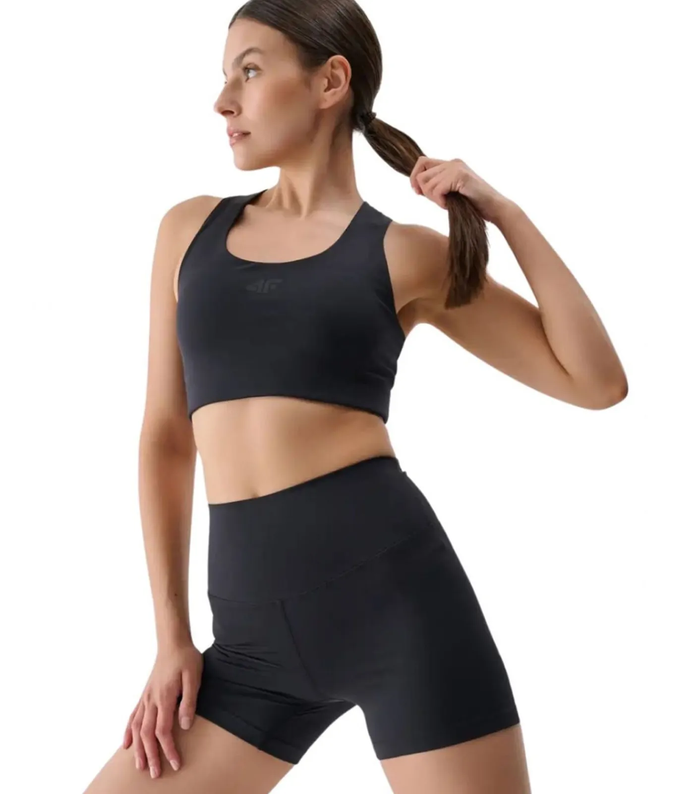 New PLAIN - Korte Broek - Zwart DAMES Broeken & Shorts