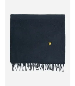 Heren Lyle & Scott Plain lambswool scarf - dark navy