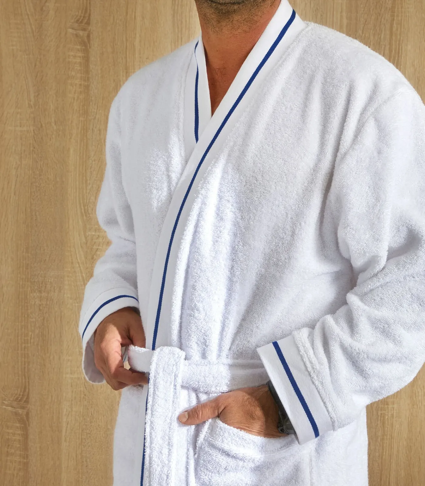 DAMES Blanc des Vosges PLAISANCE Blanc - Badjas unisex katoen