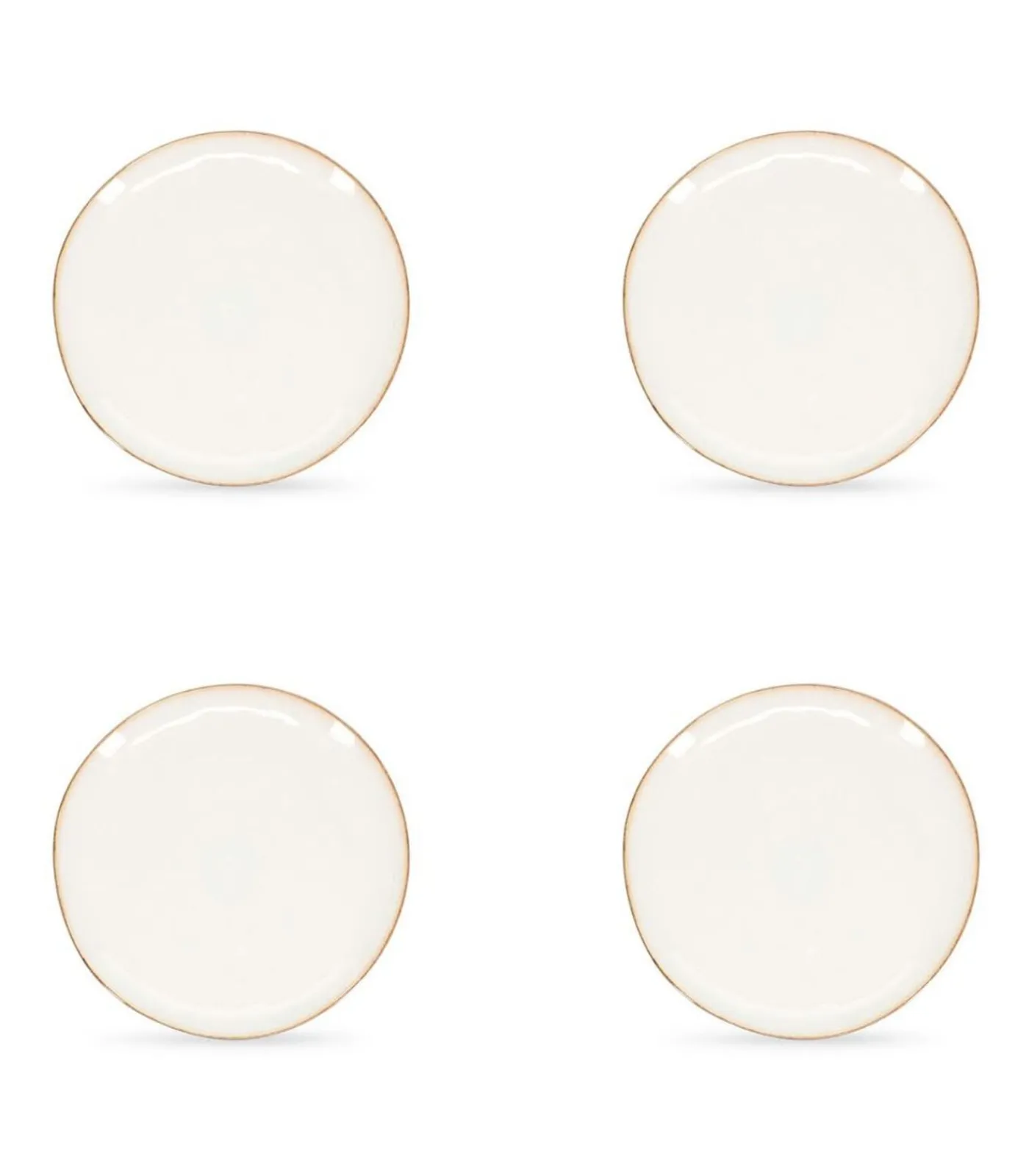 Salt&Pepper Plat bord 28cm coupe wit Artisan - (x4)