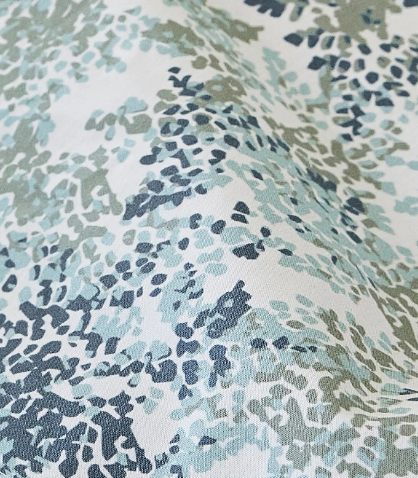 Clearance Plat laken van katoenperkal, PLANTEN MIST Lakens