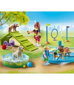 Kinderen Playmobil hondenpark bouwset - My Life dieren speelset 71745