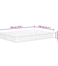 Hot Pocketveringmatras middelhard-hard 140x190 cm Matrasbeschermer