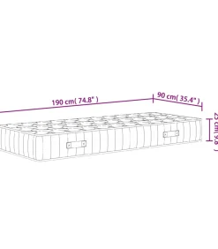 Sale Pocketveringmatras middelhard-hard 90x190 cm Single Size Matrasbeschermer