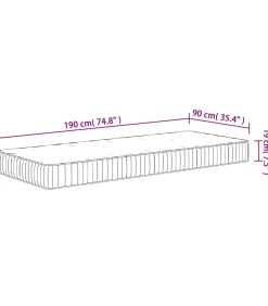 Sale Pocketveringmatras middelhard 90x200 cm superkingsize Matrasbeschermer
