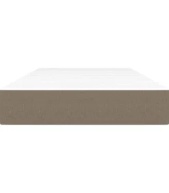 vidaXL Pocketveringmatras 120x190x20 cm stof taupe