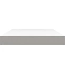 vidaXL Pocketveringmatras 140x190x20 cm stof lichtgrijs