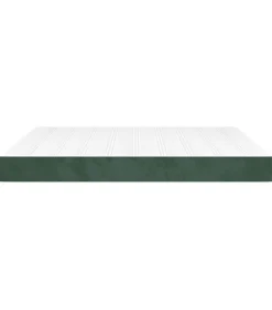 Hot Pocketveringmatras 160x220x20 cm fluweel donkergroen Matrasbeschermer