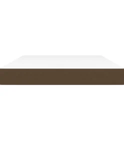 vidaXL Pocketveringmatras 140x200x20 cm stof donkerbruin