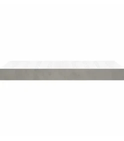 vidaXL Pocketveringmatras 100x210x20 cm fluweel lichtgrijs