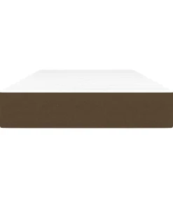 vidaXL Pocketveringmatras 90x190x20 cm stof donkerbruin