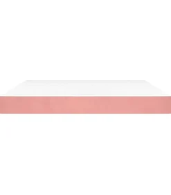 vidaXL Pocketveringmatras 160x210x20 cm fluweel roze