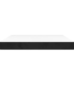 vidaXL Pocketveringmatras 180x200x20 cm fluweel zwart