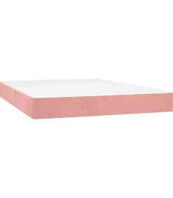 Discount Pocketveringmatras 140x220x20 cm fluweel roze Matrasbeschermer