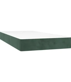 Best Pocketveringmatras 120x190x20 cm fluweel donkergroen Matrasbeschermer