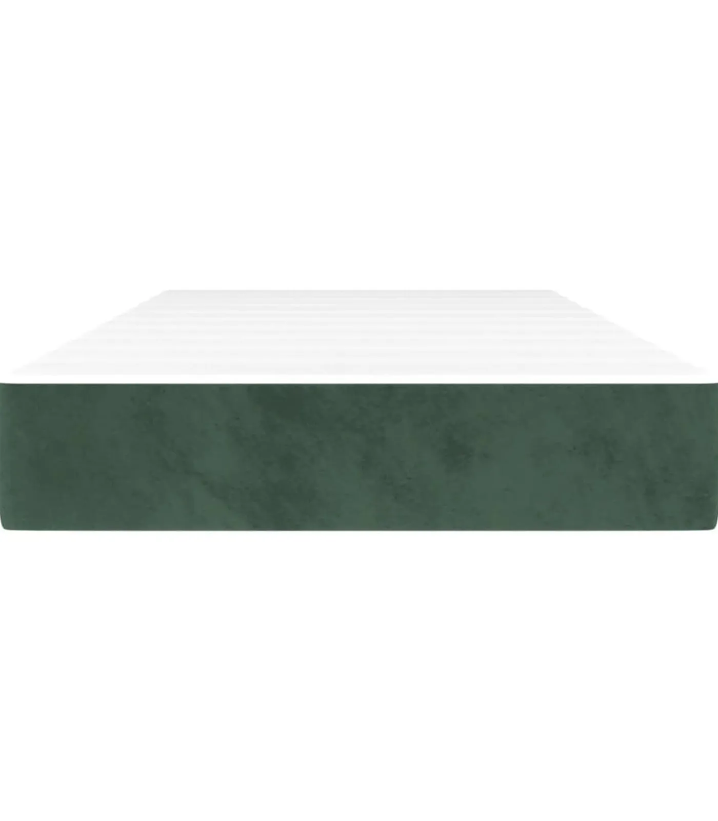 Best Pocketveringmatras 120x190x20 cm fluweel donkergroen Matrasbeschermer