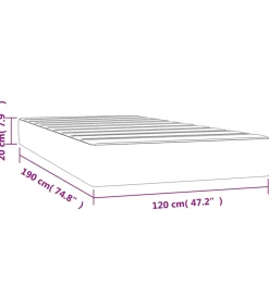 Best Pocketveringmatras 120x190x20 cm fluweel donkergroen Matrasbeschermer