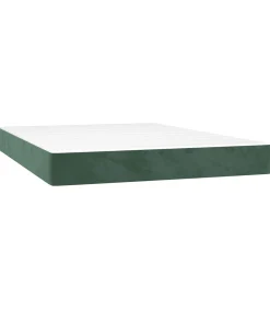 Hot Pocketveringmatras 140x220x20 cm fluweel donkergroen Matrasbeschermer