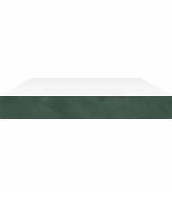 Hot Pocketveringmatras 140x220x20 cm fluweel donkergroen Matrasbeschermer