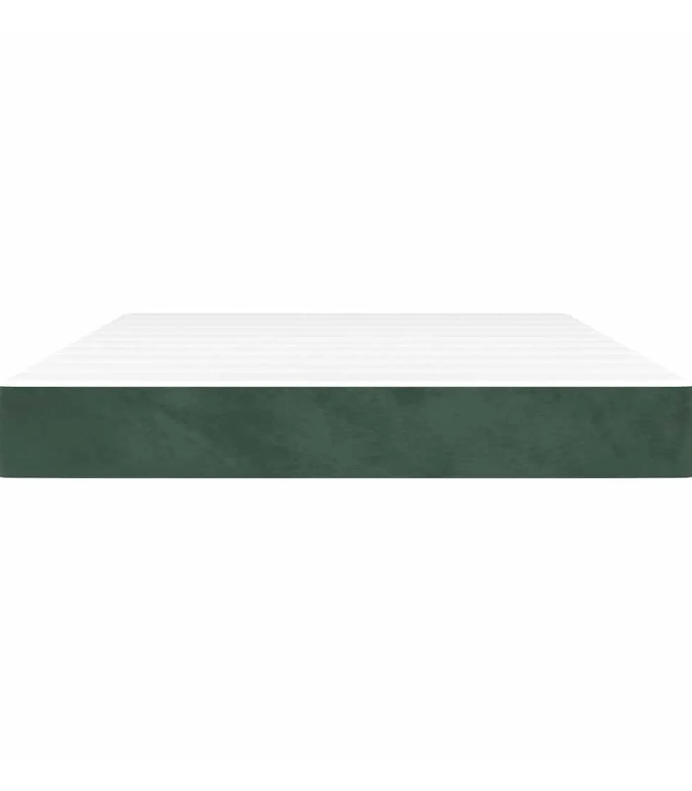 Hot Pocketveringmatras 140x220x20 cm fluweel donkergroen Matrasbeschermer