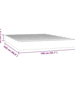 Hot Pocketveringmatras 140x220x20 cm fluweel donkergroen Matrasbeschermer