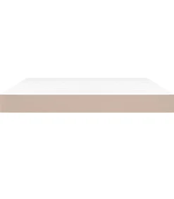 Online Pocketveringmatras 180x200x20 cm kunstleer cappuccinokleurig Matrasbeschermer