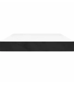 vidaXL Pocketveringmatras 140x210x20 cm fluweel zwart