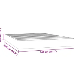 Discount Pocketveringmatras 140x220x20 cm fluweel donkerblauw Matrasbeschermer