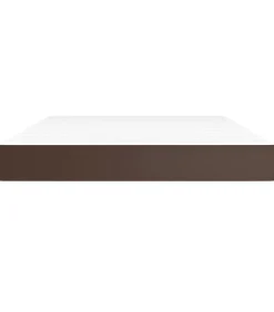 Online Pocketveringmatras 140x190x20 cm kunstleer bruin Matrasbeschermer