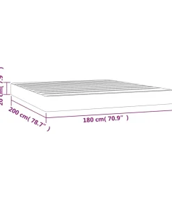 New Pocketveringmatras 180x200x20 cm stof taupe Matrasbeschermer